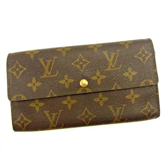 Louis Vuitton Purse Long Wallet Monogram Brown Woman Authentic Used - Picture 1 of 6